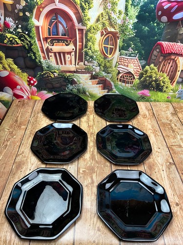 Arcoroc octime black set 6 - of,
